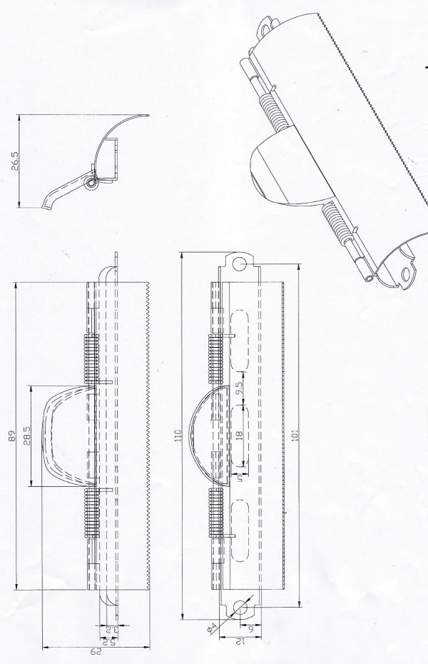 E67B cliboard clip drawing