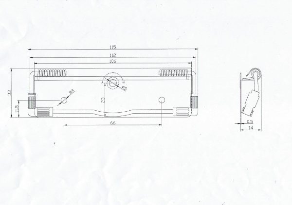 PC14 clipboard clip drawing