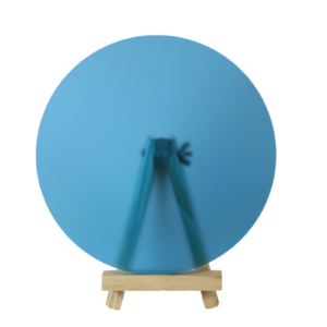 Light blue frosted acrylic circle