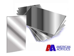 Silver acrylic mirror sheets for laser cutting projects