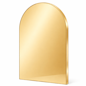 gold acrylic mirror arch
